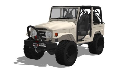 超精细汽车模型 丰田 Toyota FJ40